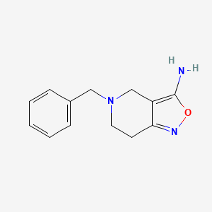 molecular formula C13H15N3O B12906041 5-Benzyl-4,5,6,7-tetrahydro[1,2]oxazolo[4,3-c]pyridin-3-amine CAS No. 61082-53-9