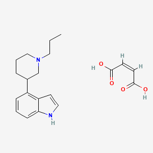 molecular formula C20H26N2O4 B12906053 4-(1-Propylpiperidin-3-yl)-1h-indole maleate 