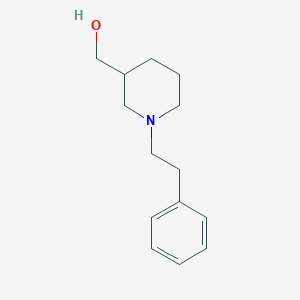 molecular formula C14H21NO B1290609 [1-(2-Phenylethyl)piperidin-3-yl]methanol CAS No. 92322-05-9