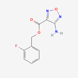 2-Fluorobenzyl 4-amino-1,2,5-oxadiazole-3-carboxylate