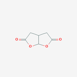 molecular formula C6H6O4 B12906132 Dihydrofuro[2,3-b]furan-2,5(3H,4H)-dione CAS No. 42977-09-3