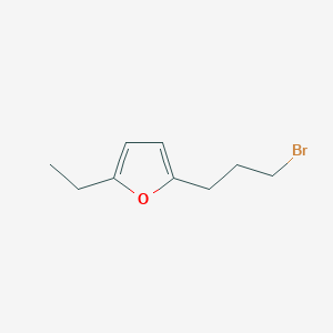molecular formula C9H13BrO B12906272 Furan, 2-(3-bromopropyl)-5-ethyl- CAS No. 112561-63-4
