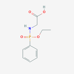 molecular formula C10H14NO4P B12906338 N-[Ethoxy(phenyl)phosphoryl]glycine CAS No. 918794-03-3