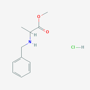 molecular formula C11H16ClNO2 B1290636 Methyl 2-(benzylamino)propanoate hydrochloride CAS No. 16975-44-3