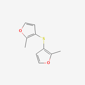 molecular formula C10H10O2S B12906407 Bis(2-methylfuran-3-yl)sulfane CAS No. 93240-55-2