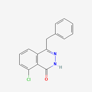 molecular formula C15H11ClN2O B12906443 4-Benzyl-8-chlorophthalazin-1(2H)-one CAS No. 66294-16-4