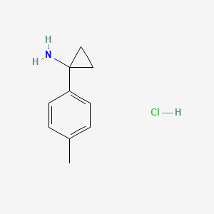 molecular formula C10H14ClN B1290646 1-(p-Tolyl)cyclopropanamine hydrochloride CAS No. 1134834-95-9