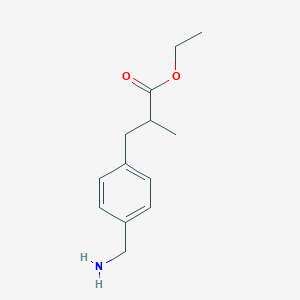 Ethyl 3-[4-(aminomethyl)phenyl]-2-methylpropionate