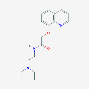 molecular formula C17H23N3O2 B12906551 N-[2-(Diethylamino)ethyl]-2-[(quinolin-8-yl)oxy]acetamide CAS No. 88350-31-6