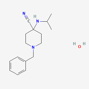 1-Benzyl-4-cyano-4-(isopropylamino)-piperidine hydrate