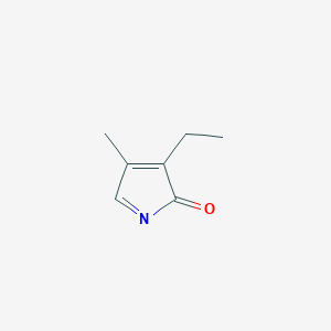 molecular formula C7H9NO B12906617 3-Ethyl-4-methyl-2H-pyrrol-2-one CAS No. 115976-54-0