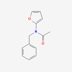 molecular formula C13H13NO2 B12906622 N-Benzyl-N-(furan-2-yl)acetamide CAS No. 62187-52-4
