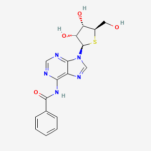 molecular formula C17H17N5O4S B12906631 N-Benzoyl-4'-thioadenosine CAS No. 159981-08-5
