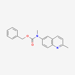 molecular formula C19H18N2O2 B12906707 Benzyl methyl(2-methylquinolin-6-yl)carbamate CAS No. 646039-15-8
