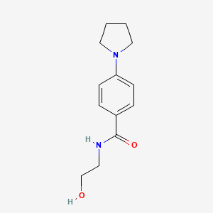 N-(2-hydroxyethyl)-4-(pyrrolidin-1-yl)benzamide