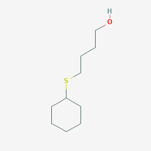 molecular formula C10H20OS B12906768 4-(Cyclohexylsulfanyl)butan-1-ol CAS No. 1962-46-5