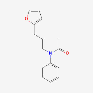 molecular formula C15H17NO2 B12906785 N-(3-(Furan-2-yl)propyl)-N-phenylacetamide CAS No. 57696-78-3