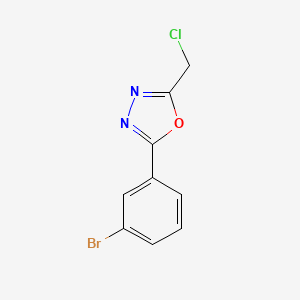 2-(3-Bromophenyl)-5-(chloromethyl)-1,3,4-oxadiazole