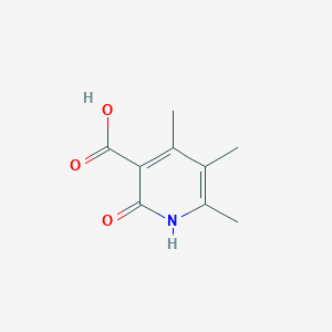 molecular formula C9H11NO3 B1290692 4,5,6-TRIMETHYL-2-OXO-1,2-DIHYDRO-3-PYRIDINECARBOXYLIC ACID CAS No. 98996-38-4