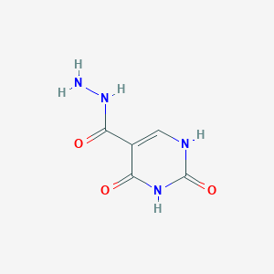 molecular formula C5H6N4O3 B12906992 2,4-dioxo-1H-pyrimidine-5-carbohydrazide CAS No. 6266-32-6
