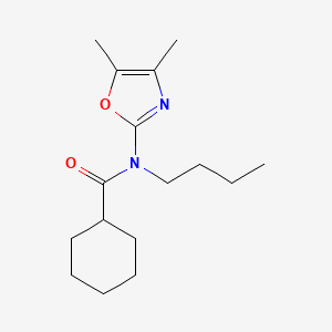 molecular formula C16H26N2O2 B12907011 N-Butyl-N-(4,5-dimethyl-1,3-oxazol-2-yl)cyclohexanecarboxamide CAS No. 57068-47-0