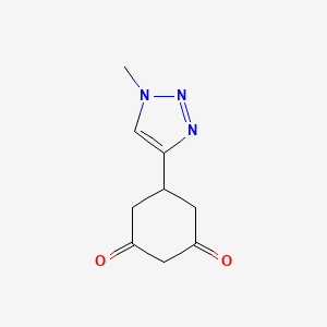 molecular formula C9H11N3O2 B12907019 5-(1-Methyl-1H-1,2,3-triazol-4-yl)cyclohexane-1,3-dione 
