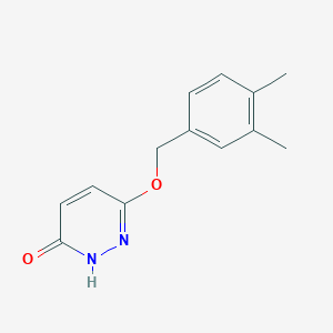 molecular formula C13H14N2O2 B12907069 6-[(3,4-Dimethylphenyl)methoxy]pyridazin-3(2H)-one CAS No. 87426-12-8