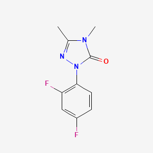 molecular formula C10H9F2N3O B12907112 2-(2,4-Difluorophenyl)-4,5-dimethyl-2,4-dihydro-3H-1,2,4-triazol-3-one CAS No. 90208-66-5