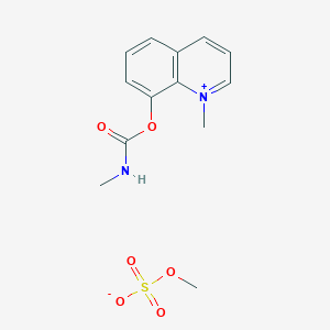 molecular formula C13H16N2O6S B12907155 8-Hydroxy-1-methylquinolinium methylsulfate methylcarbamate CAS No. 71350-04-4