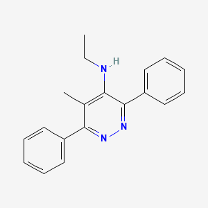 molecular formula C19H19N3 B12907195 N-Ethyl-5-methyl-3,6-diphenylpyridazin-4-amine CAS No. 60326-06-9