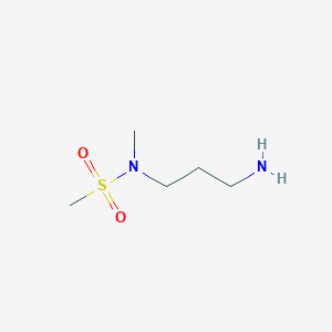 molecular formula C5H14N2O2S B1290720 N-(3-aminopropyl)-N-methylmethanesulfonamide 