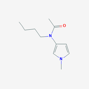 molecular formula C11H18N2O B12907219 N-Butyl-N-(1-methyl-1H-pyrrol-3-yl)acetamide CAS No. 62187-94-4