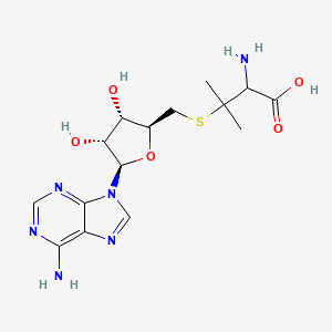 molecular formula C15H22N6O5S B12907234 H-DL-Pen(adenosyl)(adenosyl)-OH 
