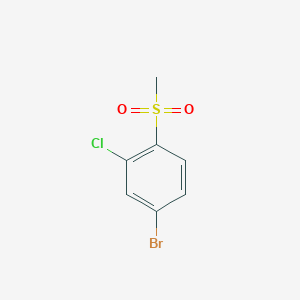molecular formula C7H6BrClO2S B1290729 4-Bromo-2-chloro-1-methanesulfonylbenzene CAS No. 648905-09-3