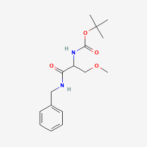 molecular formula C16H24N2O4 B1290731 (1-Benzylcarbamoyl-2-methoxy-ethyl)-carbamic acid tert-butyl ester CAS No. 1352305-14-6