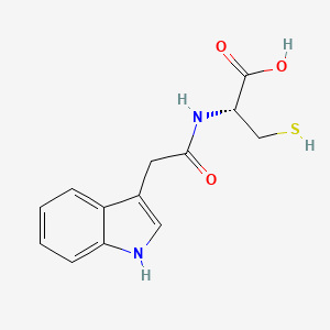molecular formula C13H14N2O3S B12907310 N-[(1H-Indol-3-yl)acetyl]-L-cysteine CAS No. 57105-44-9