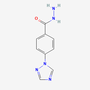 molecular formula C9H9N5O B12907333 4-(1H-1,2,4-Triazol-1-yl)benzohydrazide CAS No. 58419-68-4