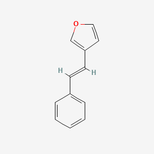molecular formula C12H10O B12907338 (E)-3-styrylfuran 