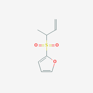 molecular formula C8H10O3S B12907340 2-(But-3-ene-2-sulfonyl)furan CAS No. 88576-58-3