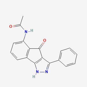 molecular formula C18H13N3O2 B12907377 Indenopyrazole 5a CAS No. 247148-90-9