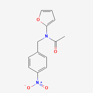 molecular formula C13H12N2O4 B12907452 N-(Furan-2-yl)-N-[(4-nitrophenyl)methyl]acetamide CAS No. 62187-54-6