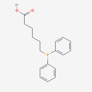 molecular formula C18H21O2P B12907549 6-(Diphenylphosphanyl)hexanoic acid CAS No. 59847-19-7