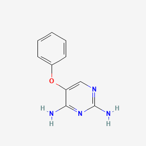 molecular formula C10H10N4O B12907583 5-Phenoxypyrimidine-2,4-diamine CAS No. 18593-41-4