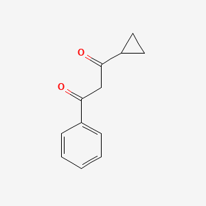 molecular formula C12H12O2 B1290763 1-Cyclopropyl-3-phenylpropane-1,3-dione 