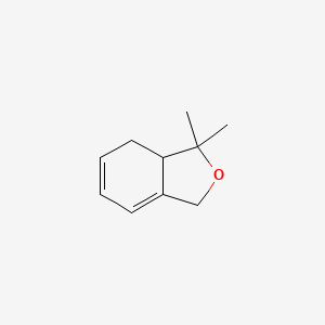 molecular formula C10H14O B12907655 Isobenzofuran, 1,3,7,7a-tetrahydro-1,1-dimethyl- CAS No. 184303-75-1