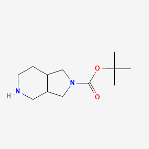 molecular formula C12H22N2O2 B1290766 Tert-butyl hexahydro-1H-pyrrolo[3,4-C]pyridine-2(3H)-carboxylate CAS No. 885270-57-5
