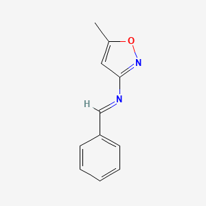 molecular formula C11H10N2O B12907666 N-Benzylidene-5-methylisoxazol-3-amine CAS No. 112633-37-1