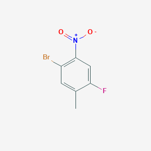 molecular formula C7H5BrFNO2 B1290773 1-Bromo-4-fluoro-5-methyl-2-nitrobenzene CAS No. 208165-95-1