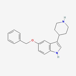molecular formula C20H22N2O B12907781 5-(Benzyloxy)-3-(piperidin-4-yl)-1H-indole CAS No. 189807-19-0