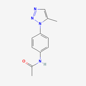 molecular formula C11H12N4O B12907786 N-(4-(5-Methyl-1H-1,2,3-triazol-1-yl)phenyl)acetamide CAS No. 89779-15-7